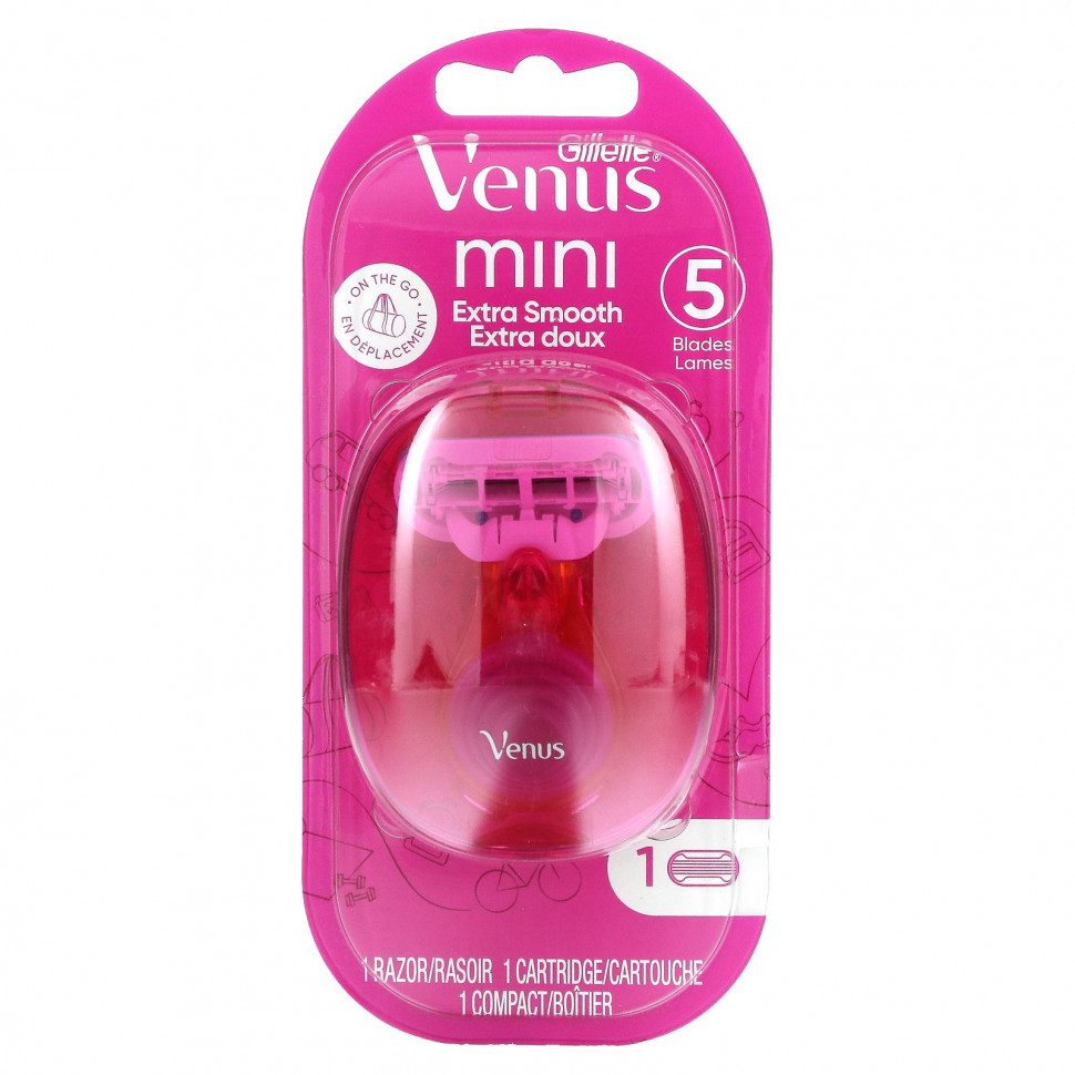Gillette, Venus, Snap with Avec, Extra Smooth, 1 , 1 , 1     , -, 