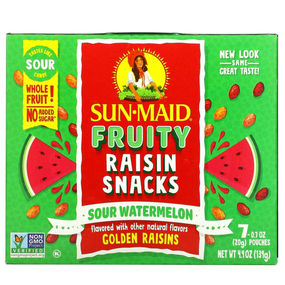 Sun-Maid, Fruity Raisin Snacks,  , 7   20  (0,7 )    , -, 