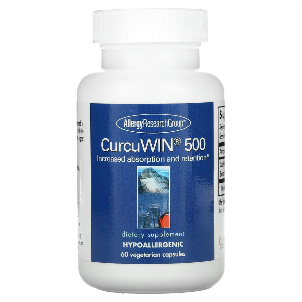 Allergy Research Group, CurcuWin 500, 60      , -, 