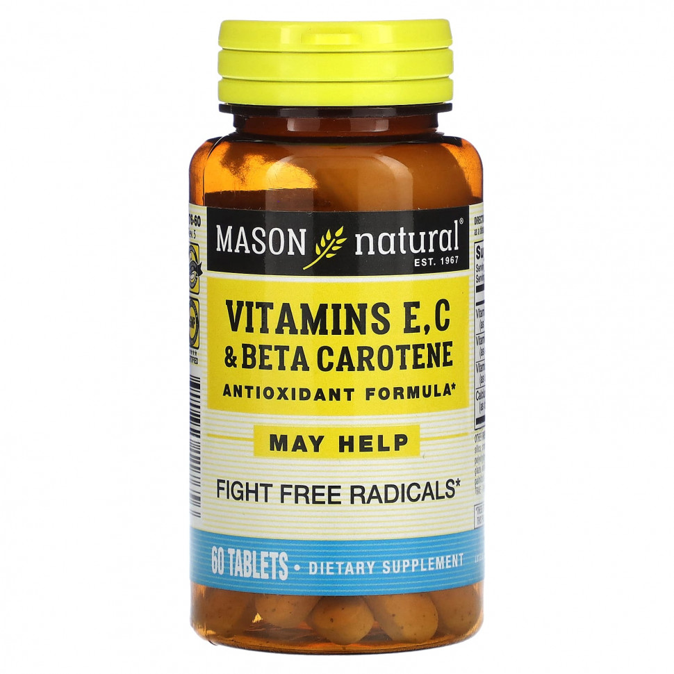 ���������� Mason Natural, �������� E, C � ����-�������, 60 ��������  Iherb (������)
