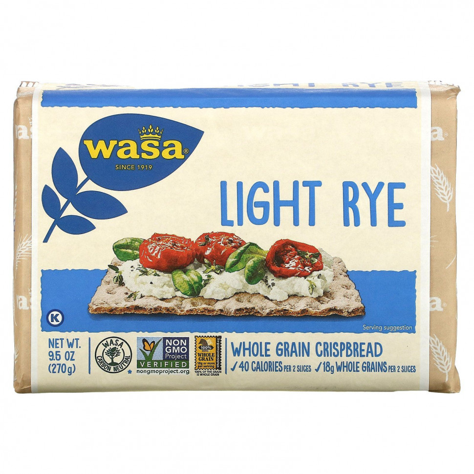 ���������� Wasa Flatbread, �������������� ��������� ������, ������� ����, 270 � (9,5 �����)  Iherb (������)