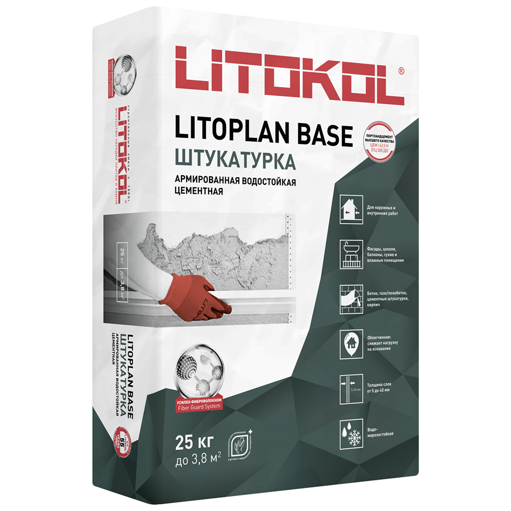 ���������� ���������� ��������� Litokol Litoplan Base ����������� ������������ 25 ��  