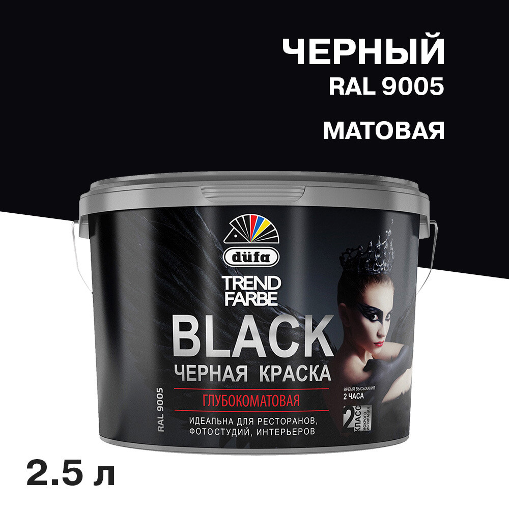 ���������� ������ �������� Dufa Trend Farbe Black ������ RAL 9005 2,5 �  