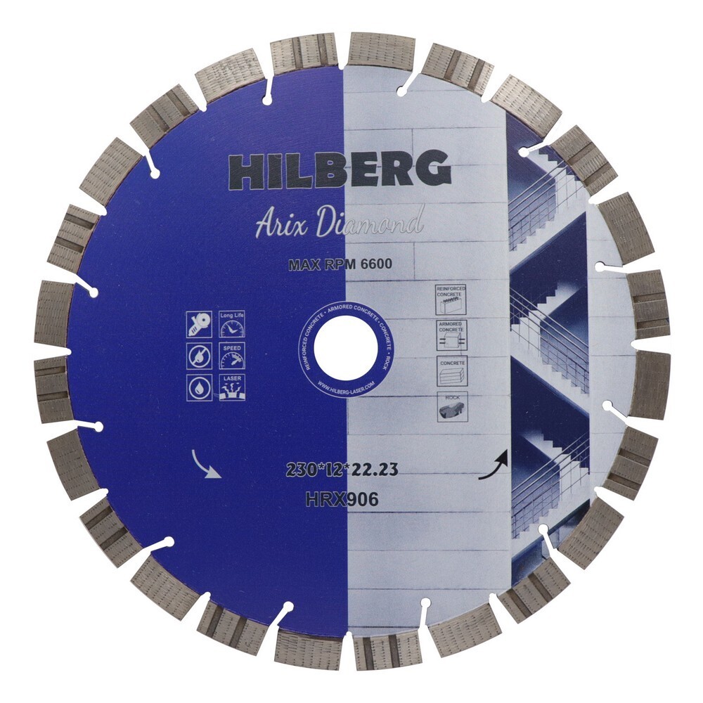���������� ���� �������� �� ������������� ������ Hilberg Arix Diamond 230�22,2�2,6 �� ��������������� ����� ��� (HRX906)  