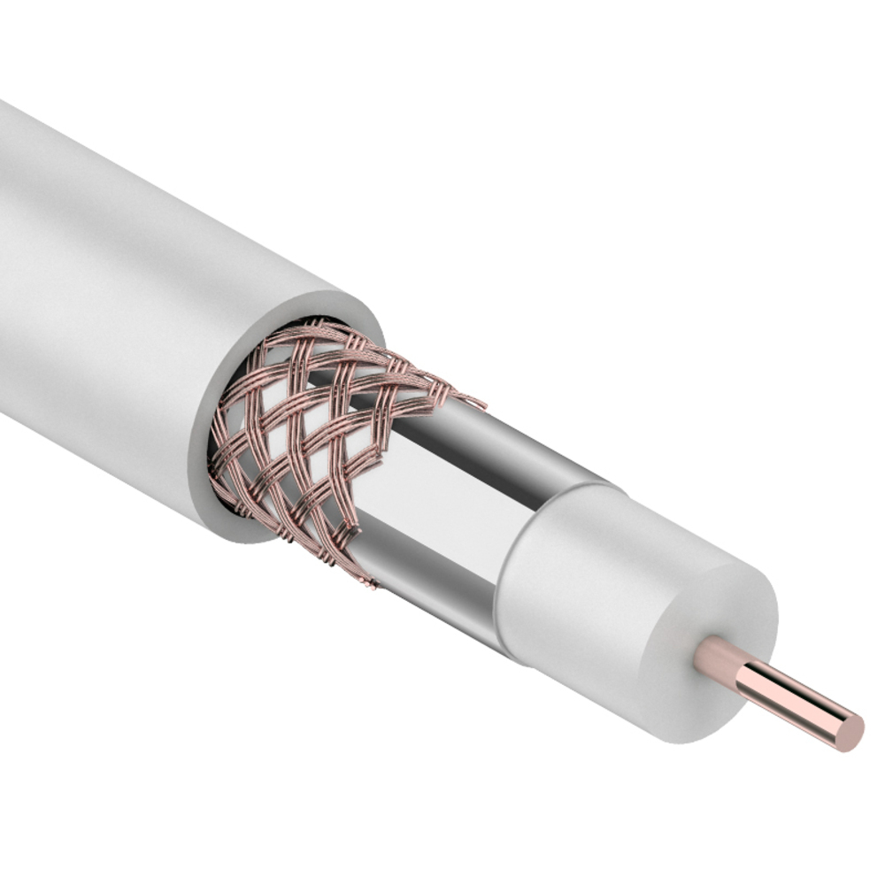 ���������� ������ ������������ ������������� RG 6 1�6,8 �� �������������� CU PVC Rexant �����  