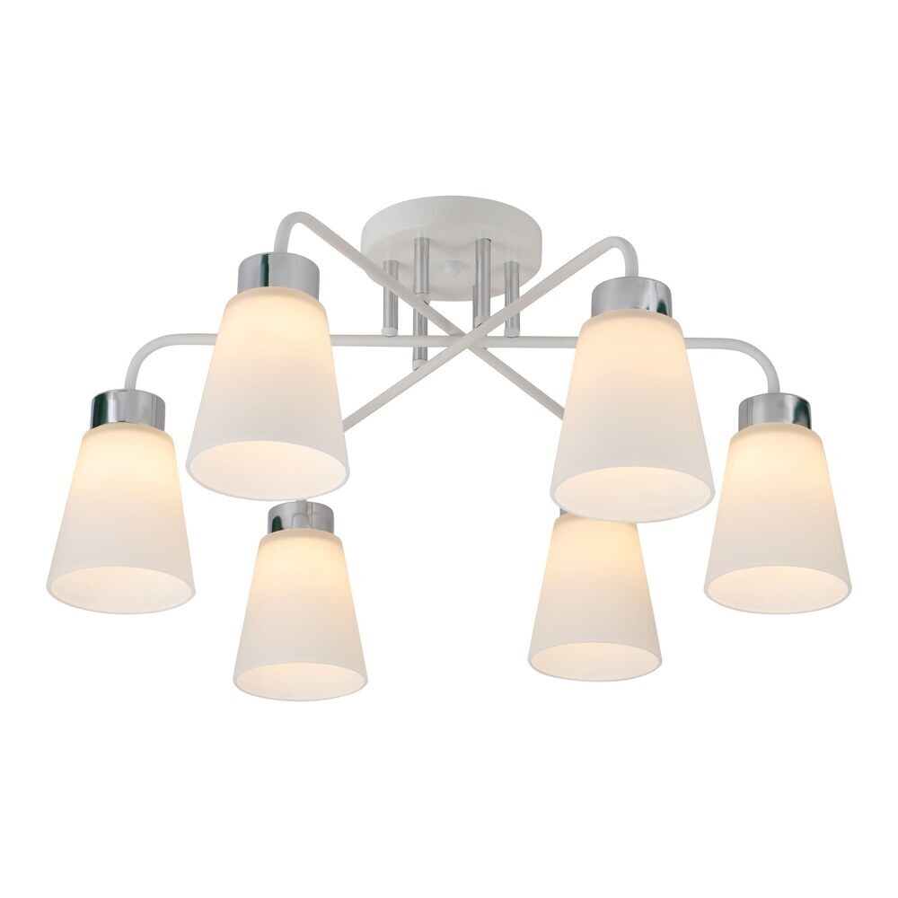 ���������� ������ ���������� Schaffner Fattore E27 240 �� 20 ��.� (4555-6 WH-CR)  