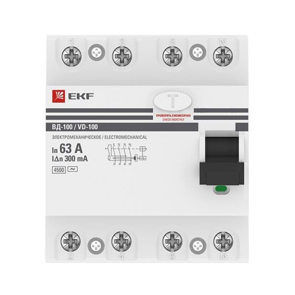 ���������� ��� EKF PROxima ��-100N 63� 4P ��� AC 300 �� 6 �� (E1046M63300)  