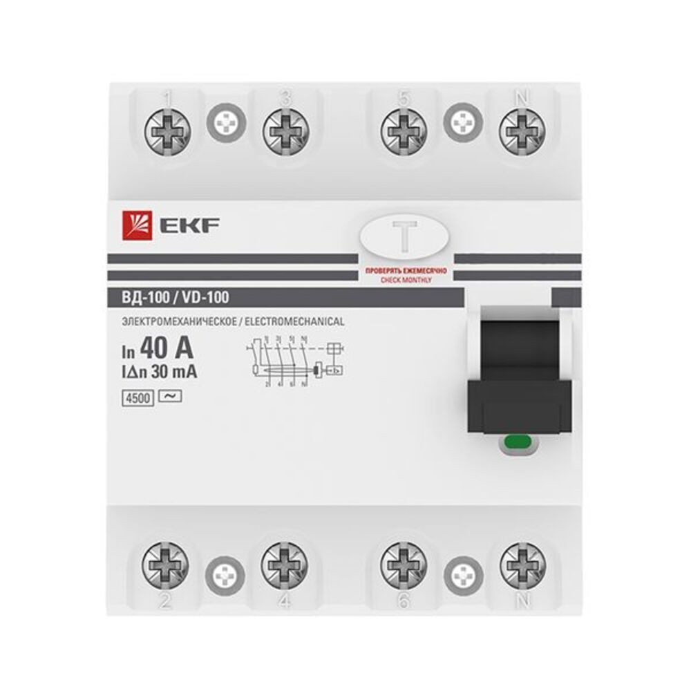 ���������� ��� EKF PROxima ��-100N 40� 4P ��� AC 30 �� 6 �� (E1046M4030)  