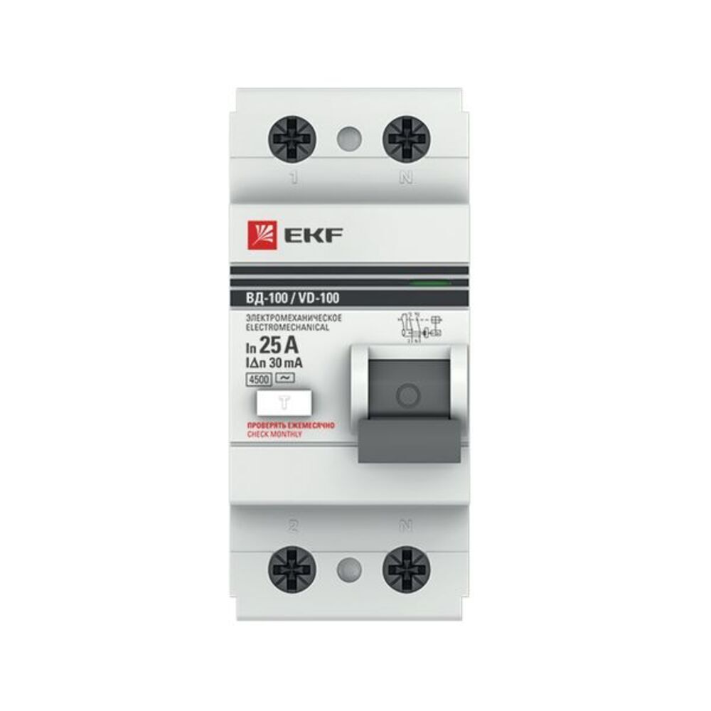 ���������� ��� EKF PROxima ��-100N 25� 2P ��� AC 30 �� 6 �� (E1026M2530)  