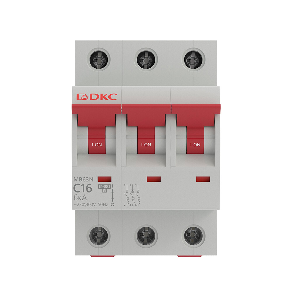 ���������� �������������� ����������� ��������� DKC Yon Max MD63N 3P 16� ��� C 6 �� 400 � (MD63N-3PC16)  