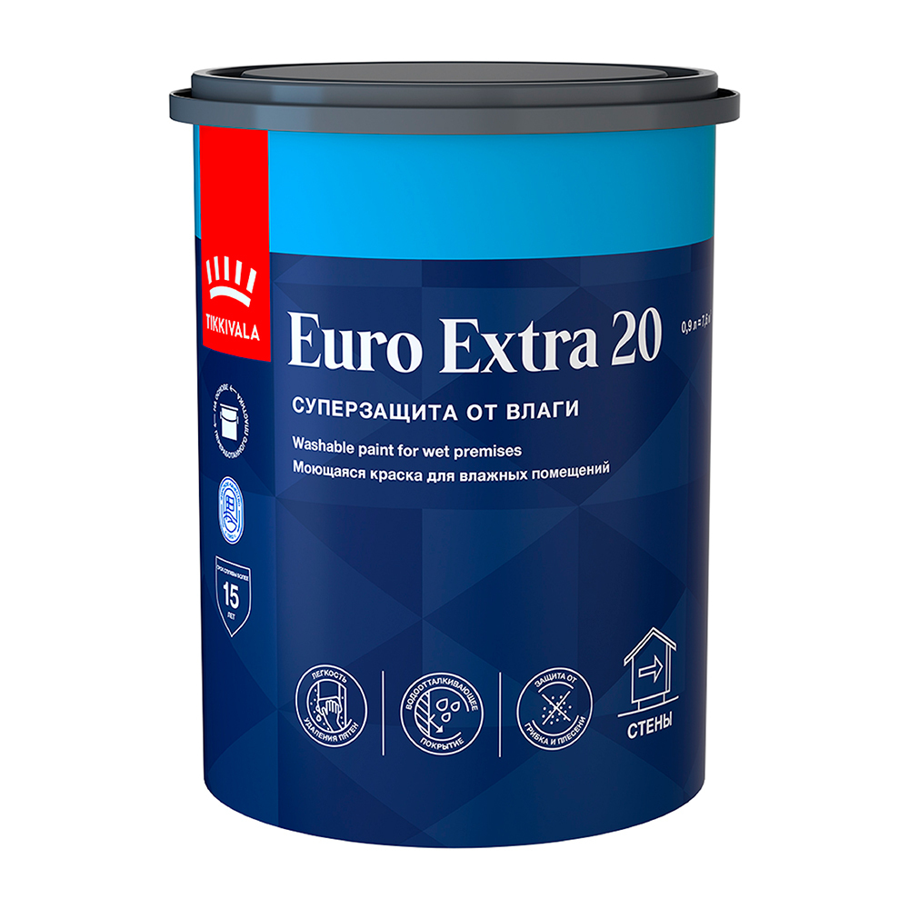 ���������� ������ �������� Tikkurila/Tikkivala Euro Extra 20 ���� � ����� 0,9 �  