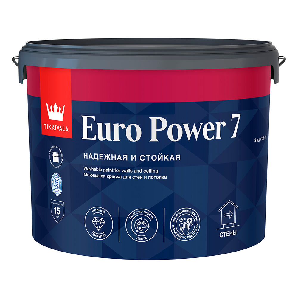 ���������� ������ �������� Tikkurila/Tikkivala Euro Power 7 ���� � ���������� 9 �  