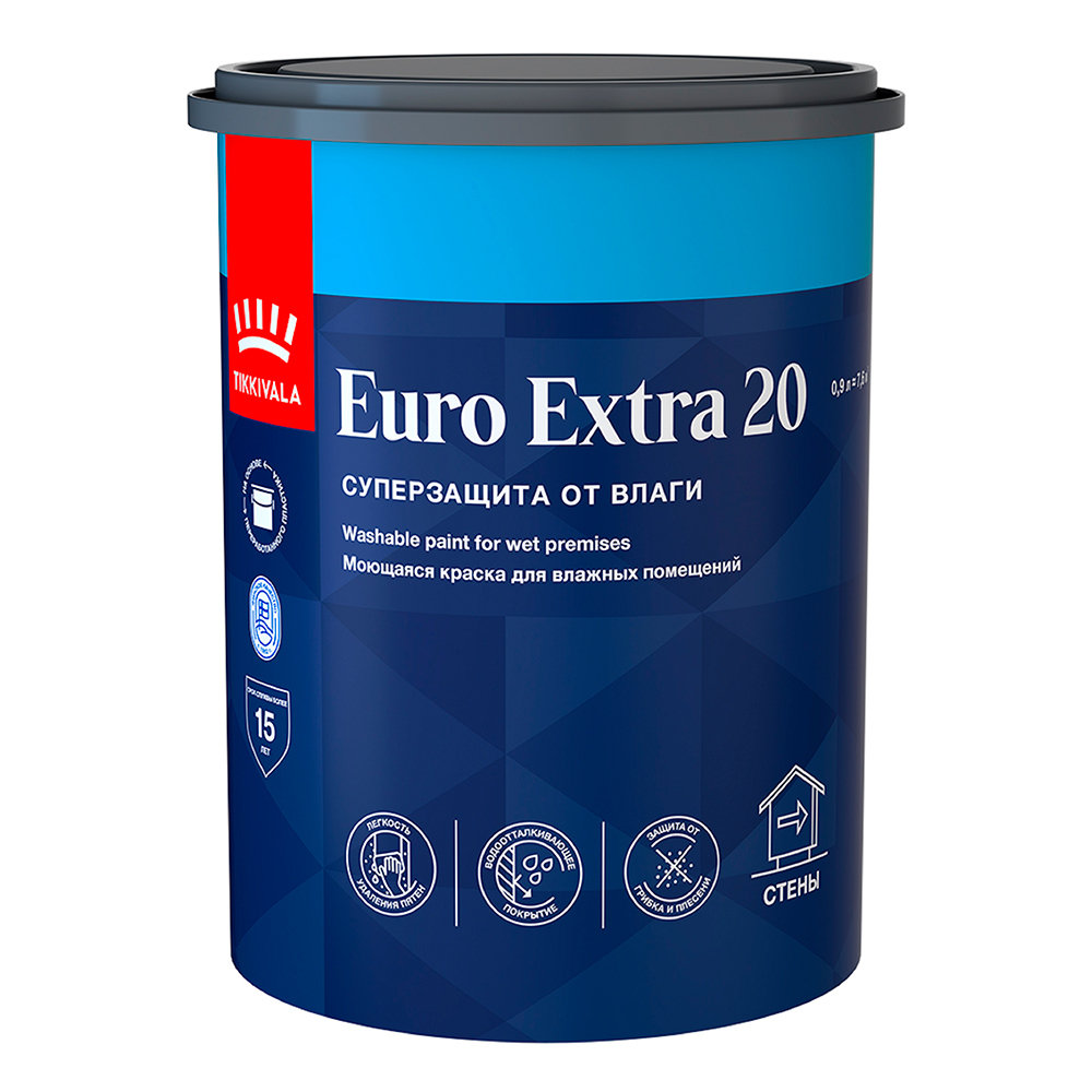 ���������� ������ �������� Tikkurila/Tikkivala Euro Extra 20 ���� � ���������� 0,9 �  