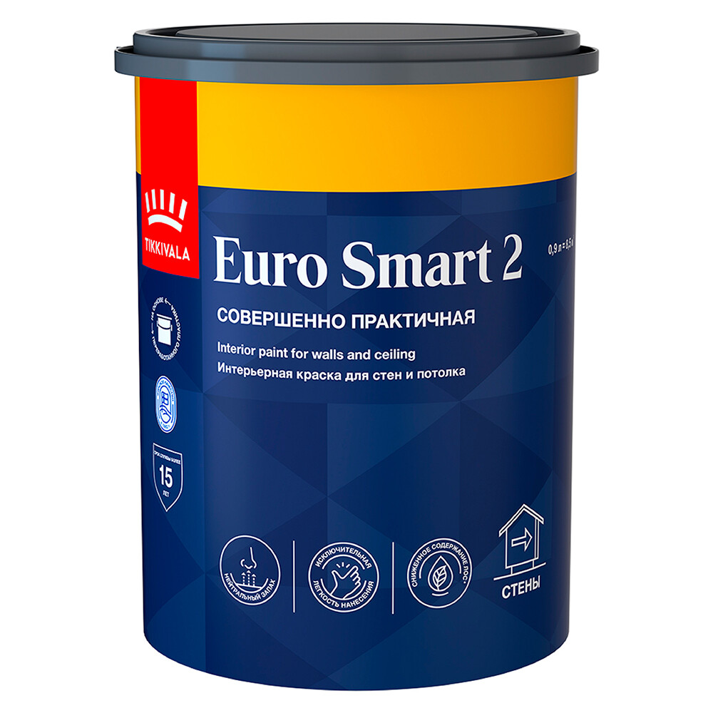 ���������� ������ ����������� Tikkurila/Tikkivala Euro Smart 2 ���� � ����� 0,9 �  