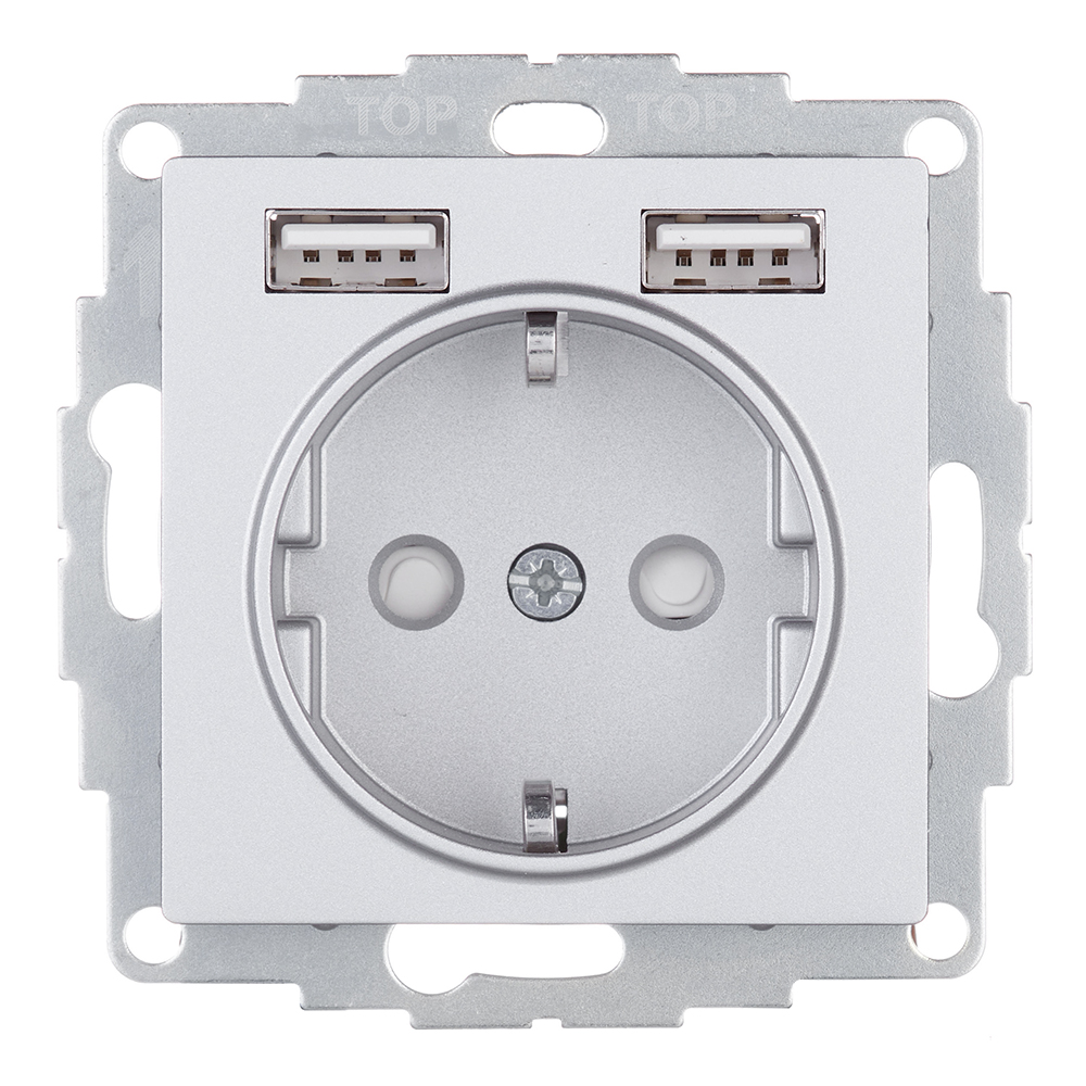 ���������� ������� Systeme Electric AtlasDesign ������������ �������� 2�USB-� (ATN000330)  