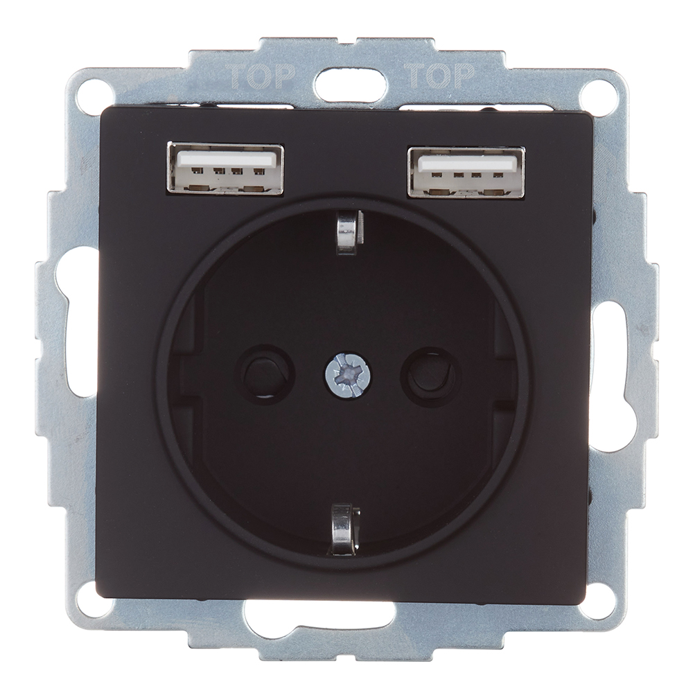 ���������� ������� Systeme Electric AtlasDesign ������������ ������ 2�USB-� (ATN001030)  