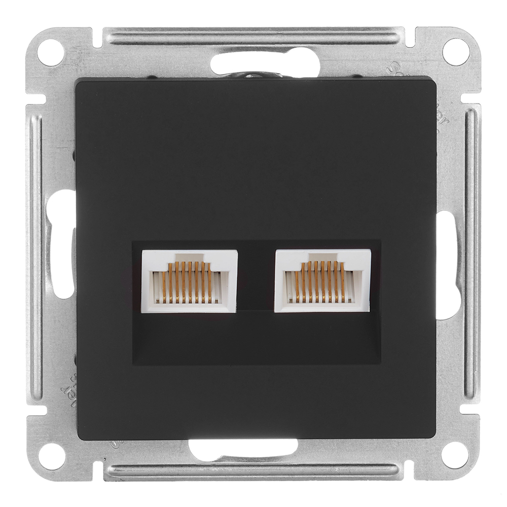 ���������� ������� ������������ Systeme Electric AtlasDesign ������������ ������ 2�RJ45 (ATN001085)  