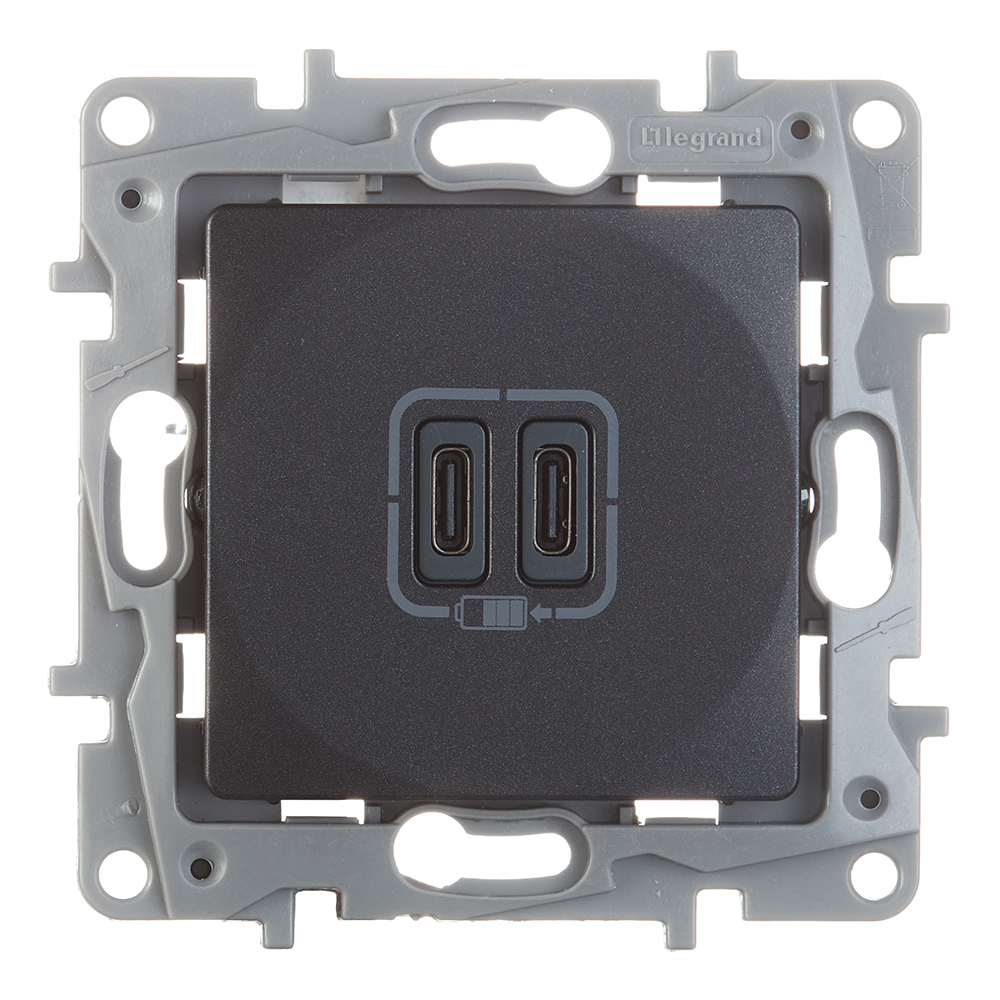 ���������� ������� USB Legrand Etika ������������ �������� 2�USB Type-C (672635)  