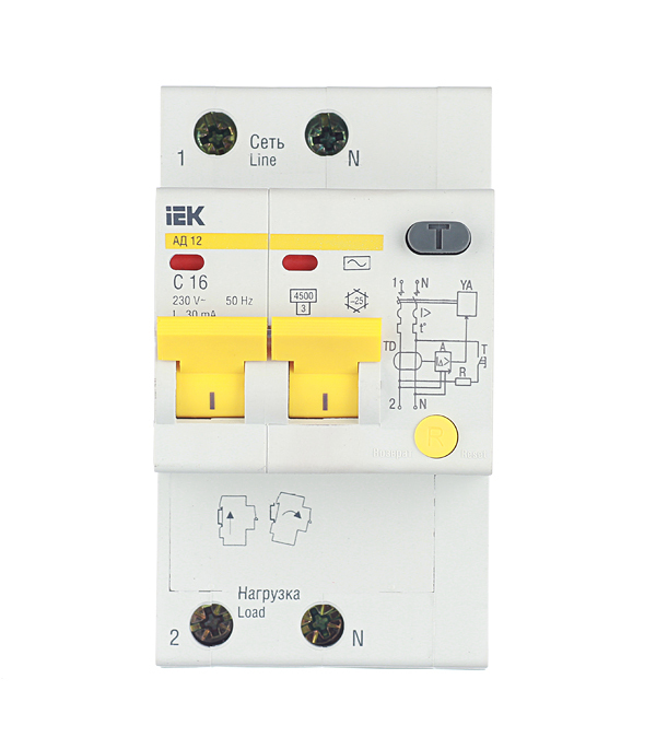 ���������� ������� ���������������� IEK Karat ��-12 16� 1P+N ��� AC 30 �� 4,5 �� (MAD10-2-016-C-030)  