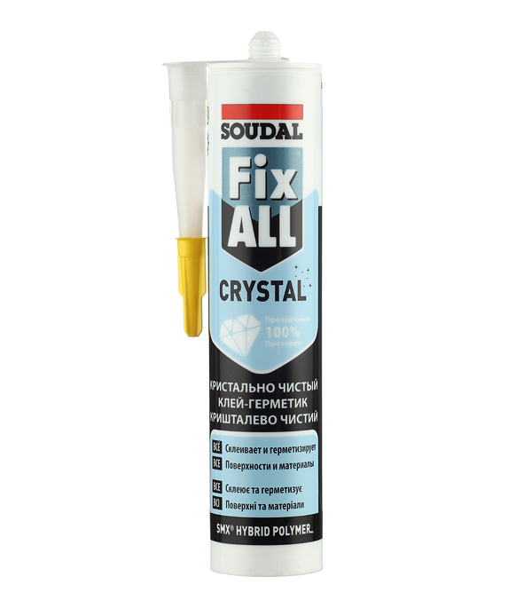 ���������� ����-�������� ��������� Soudal Fix All Crystal ���������� 290 ��  