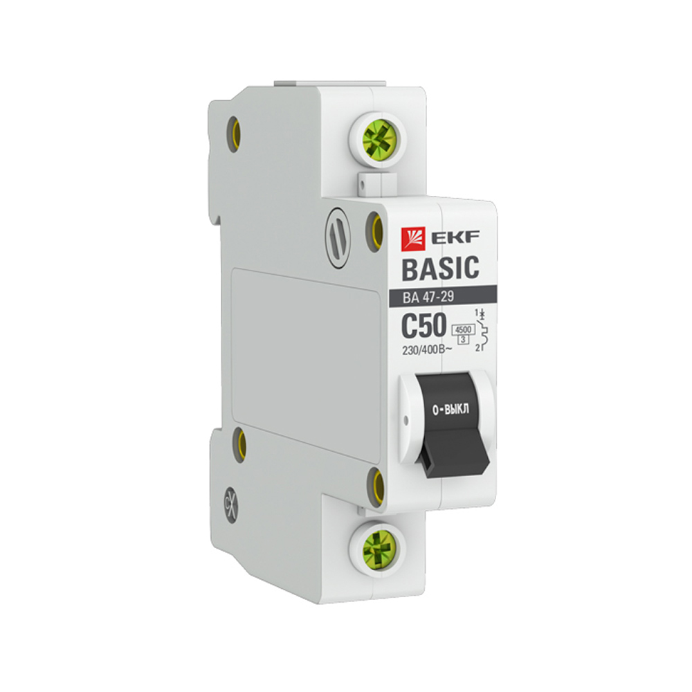 ���������� �������������� ����������� ��������� EKF Basic �� 47-29 1P 50� ��� C 4,5 �� 230 � (mcb4729-1-50C)  