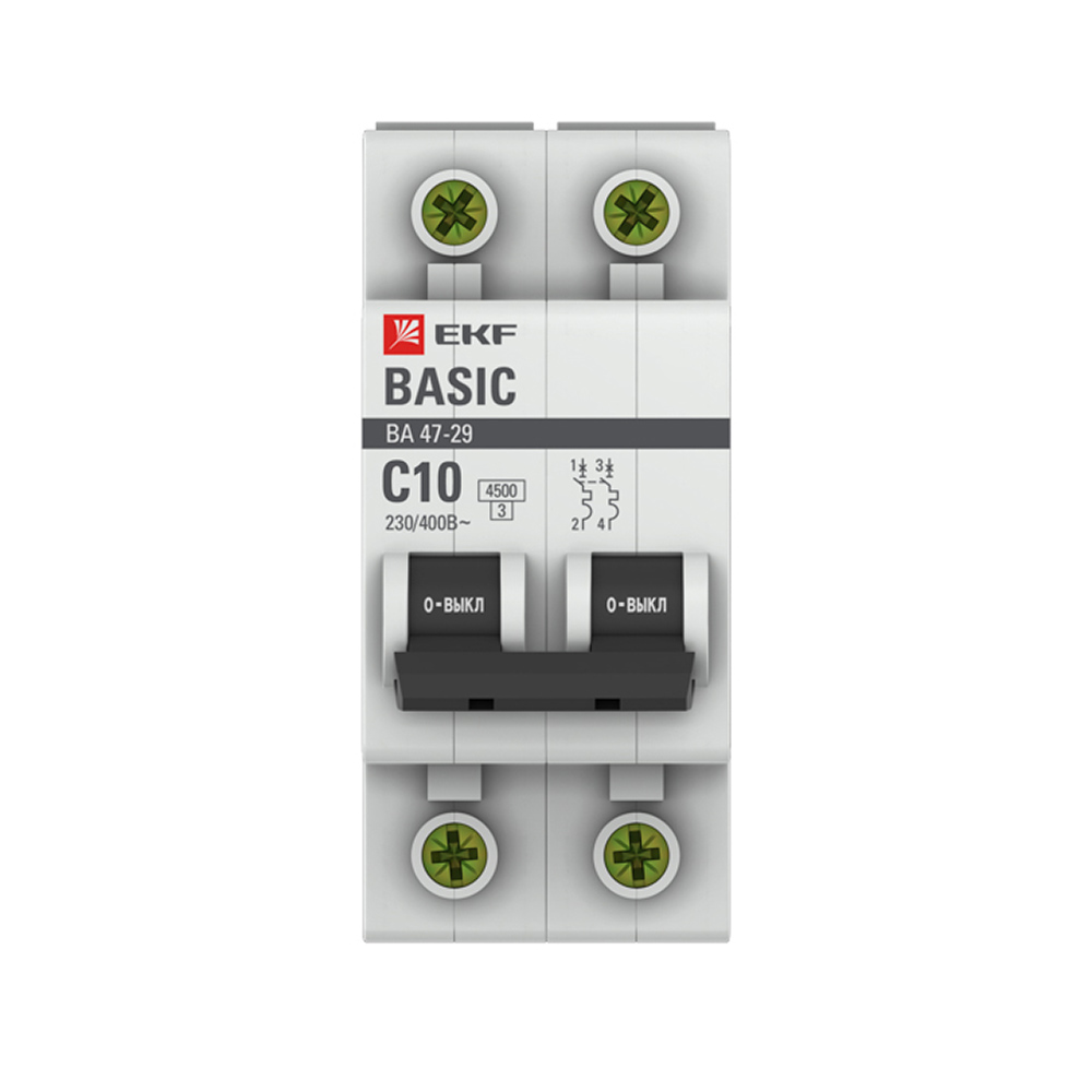 ���������� �������������� ����������� ��������� EKF Basic �� 47-29 2P 10� ��� C 4,5 �� 230 � (mcb4729-2-10C)  