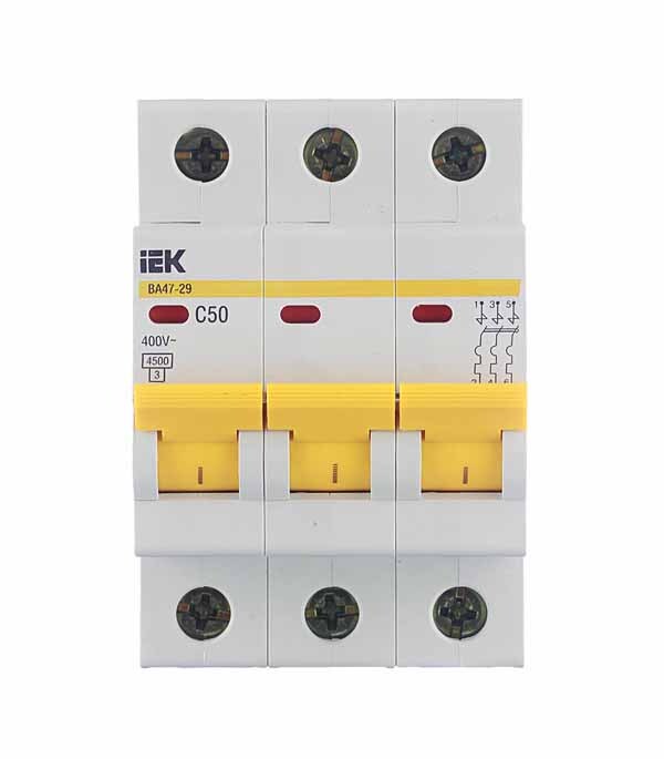 ���������� �������������� ����������� ��������� IEK Karat �� 47-29 3P 50� ��� C 4,5 �� 400 � (MVA20-3-050-C)  
