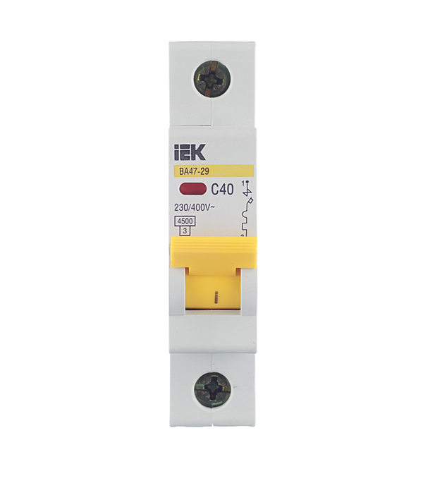 ���������� �������������� ����������� ��������� IEK Karat �� 47-29 1P 40� ��� C 4,5 �� 220 � (MVA20-1-040-C)  