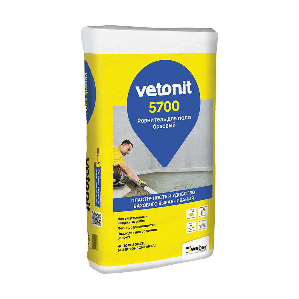 ���������� ��������� (������ ����) ��������� Weber.vetonit 5700 ������� �� ��������� ������� 25 ��  