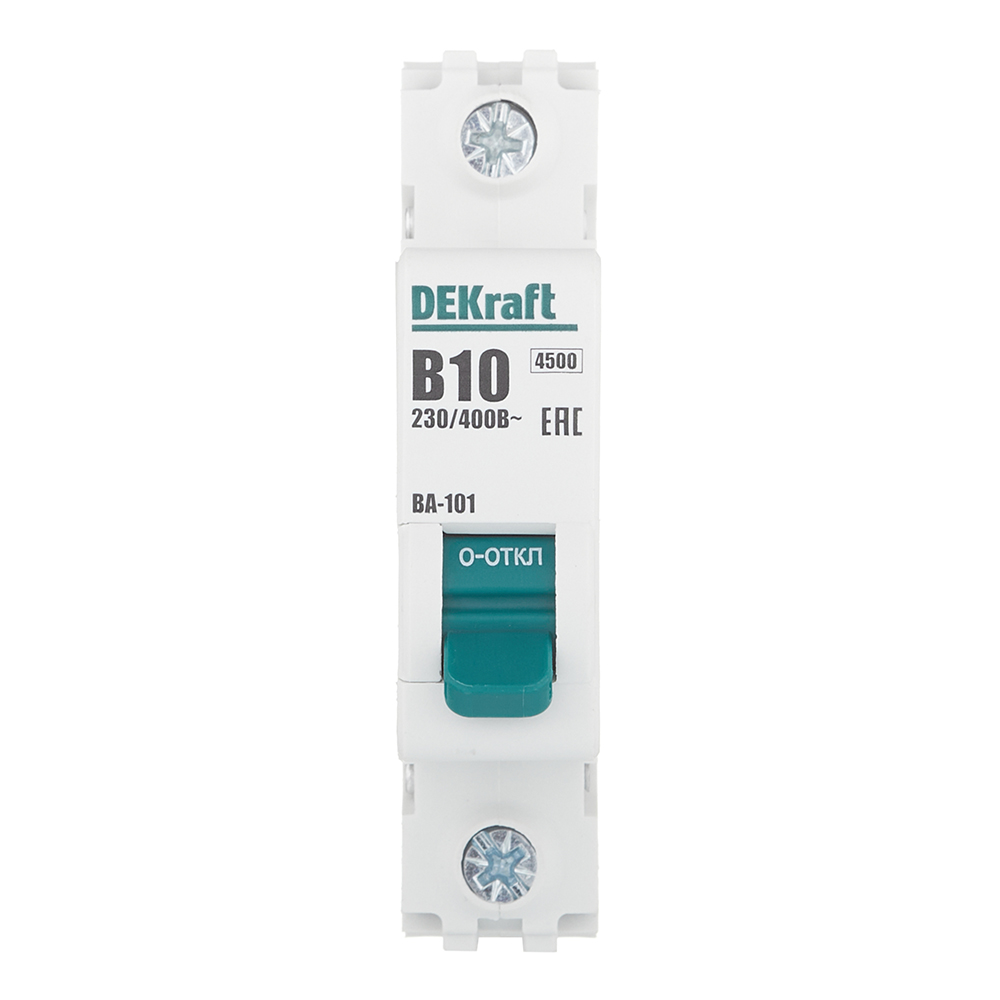 ���������� �������������� ����������� ��������� Dekraft BA-101 1P 10� ��� B 4,5 �� 230/400 � (11005DEK)  