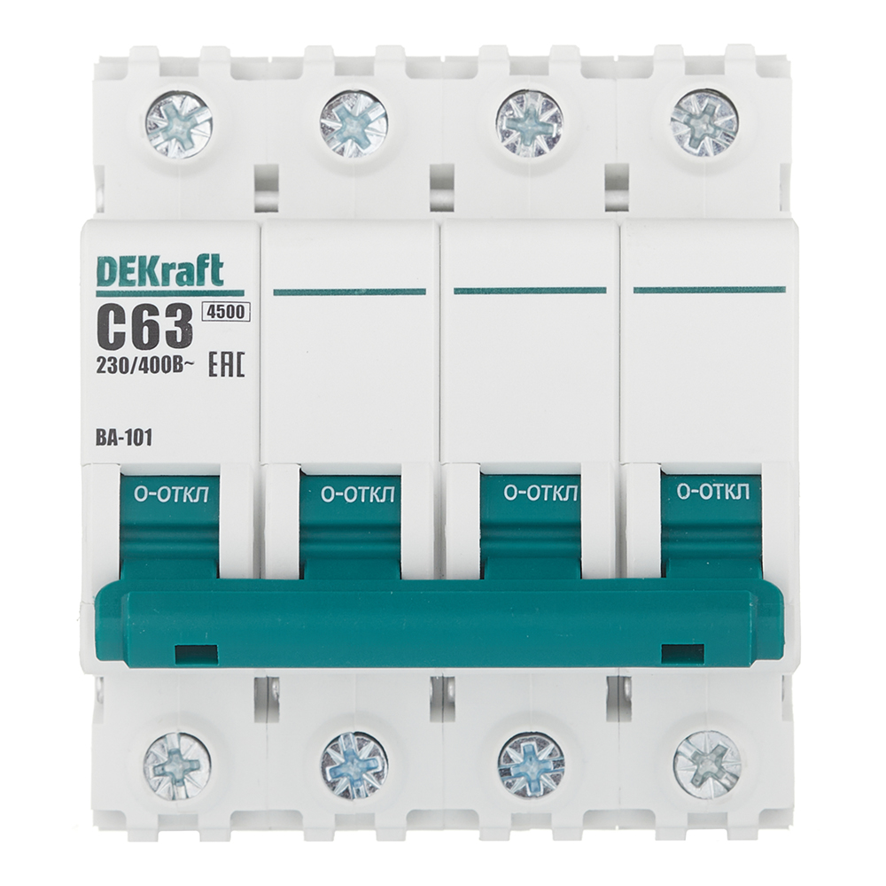 ���������� �������������� ����������� ��������� Dekraft BA-101 4� 63� ��� C 4,5 �� 230/400 � (11096DEK)  