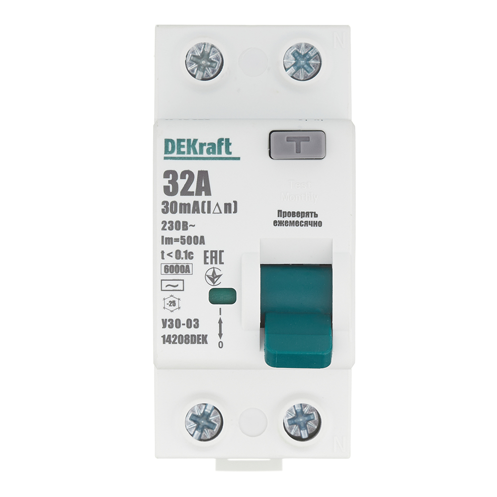 ���������� ��� Dekraft ���-03 32� 1P+N ��� AC 30 �� 6 �� ���������� (14208DEK)  