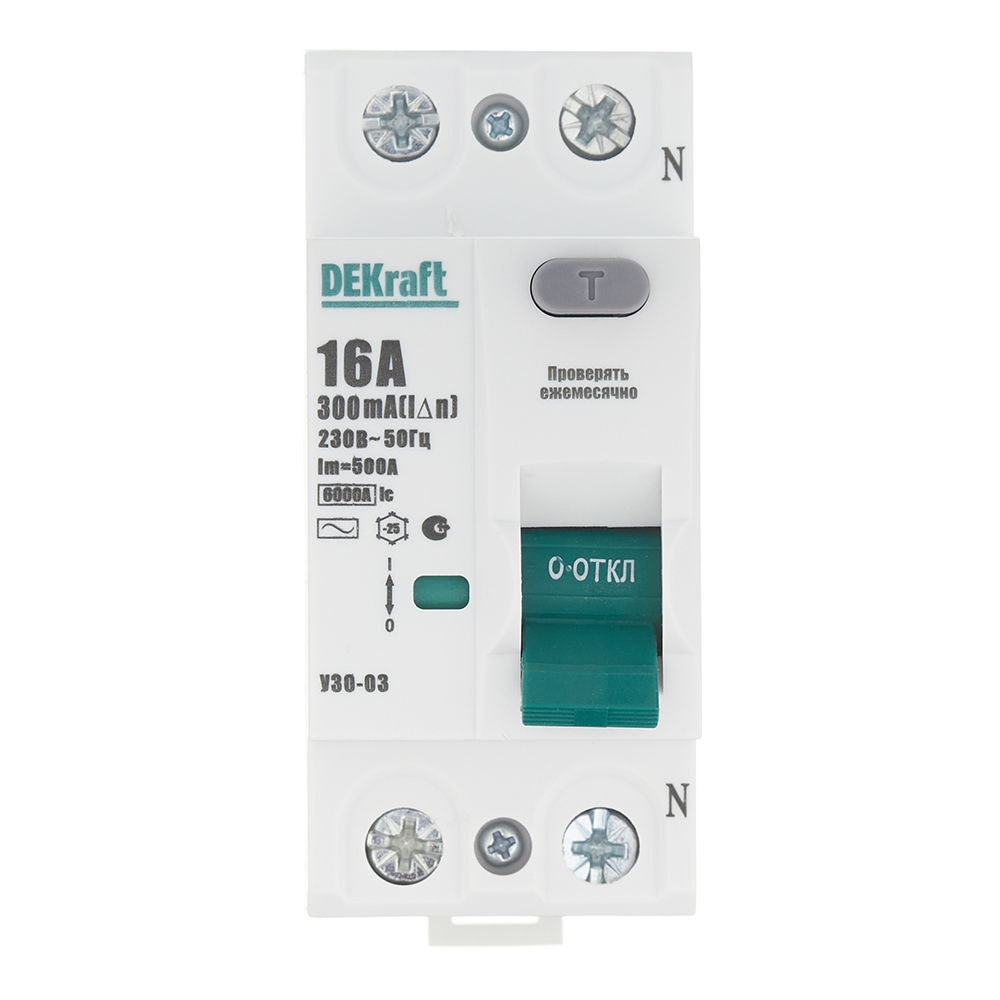 ���������� ��� Dekraft ���-03 16� 1P+N ��� AC 300 �� 6 �� ���������� (14067DEK)  