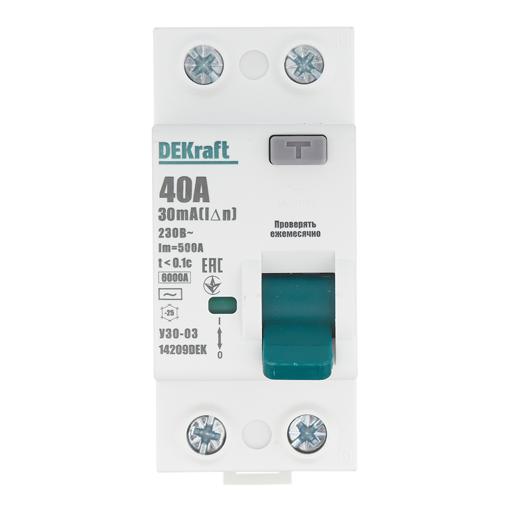 ���������� ��� Dekraft ���-03 40� 1P+N ��� AC 30 �� 6 �� ���������� (14209DEK)  