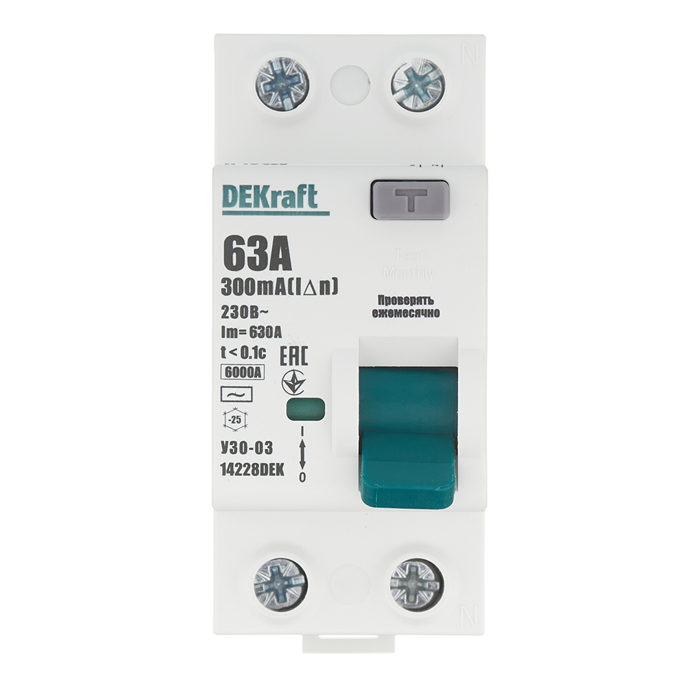 ���������� ��� Dekraft ���-03 63� 1P+N ��� AC 300 �� 6 �� ���������� (14228DEK)  