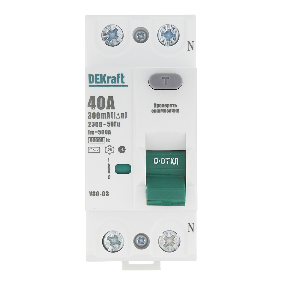 ���������� ��� Dekraft ���-03 40� 1P+N ��� AC 300 �� 6 �� ���������� (14070DEK)  