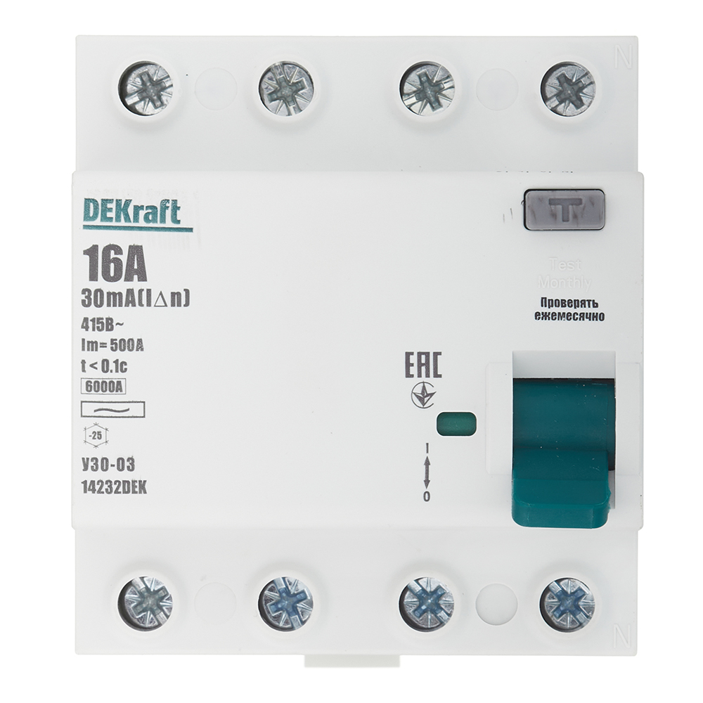 ���������� ��� Dekraft ���-03 16� 3P+N ��� AC 30 �� 6 �� ���������� (14232DEK)  