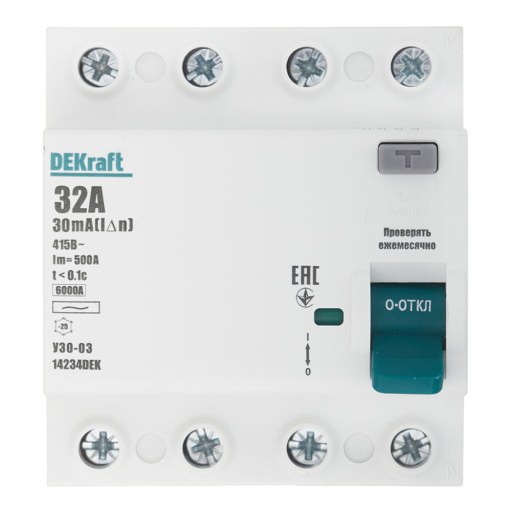 ���������� ��� Dekraft ���-03 32� 3P+N ��� AC 30 �� 6 �� ���������� (14234DEK)  