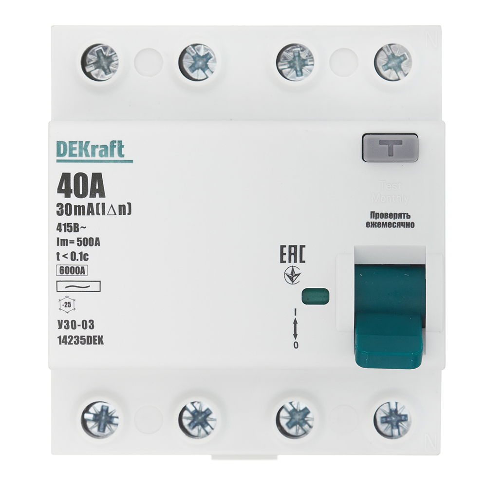 ���������� ��� Dekraft ���-03 40� 3P+N ��� AC 30 �� 6 �� ���������� (14235DEK)  