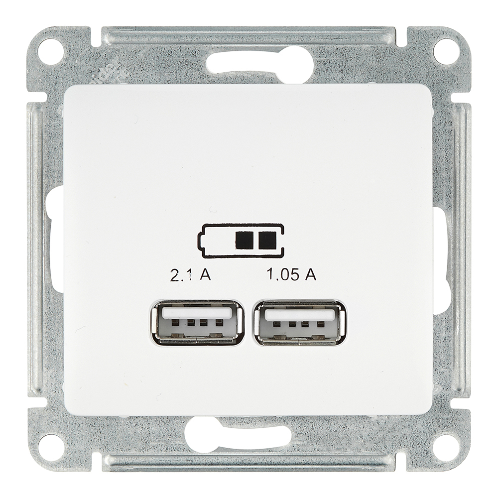 ���������� ������� USB Systeme Electric Glossa ������������ ����� 2�USB-A (GSL000133)  
