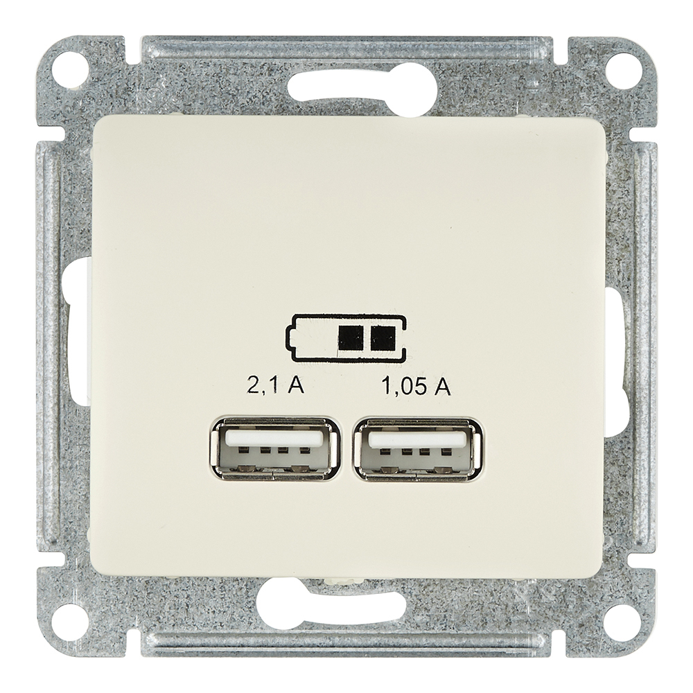 ���������� ������� USB Systeme Electric Glossa ������������ ������� 2�USB-A (GSL000233)  