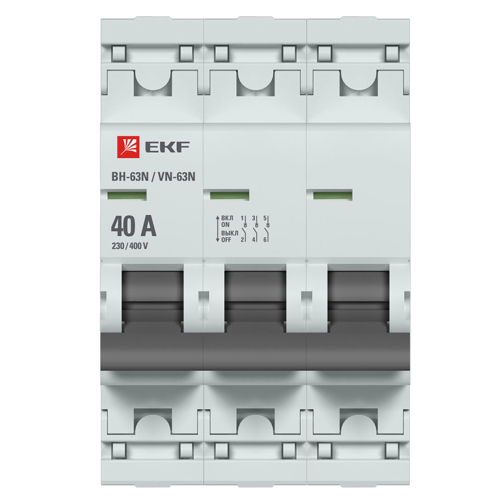 ���������� ����������� �������� EKF PROxima ��-63N 3� 40� 400 � �� DIN-����� (S63340)  