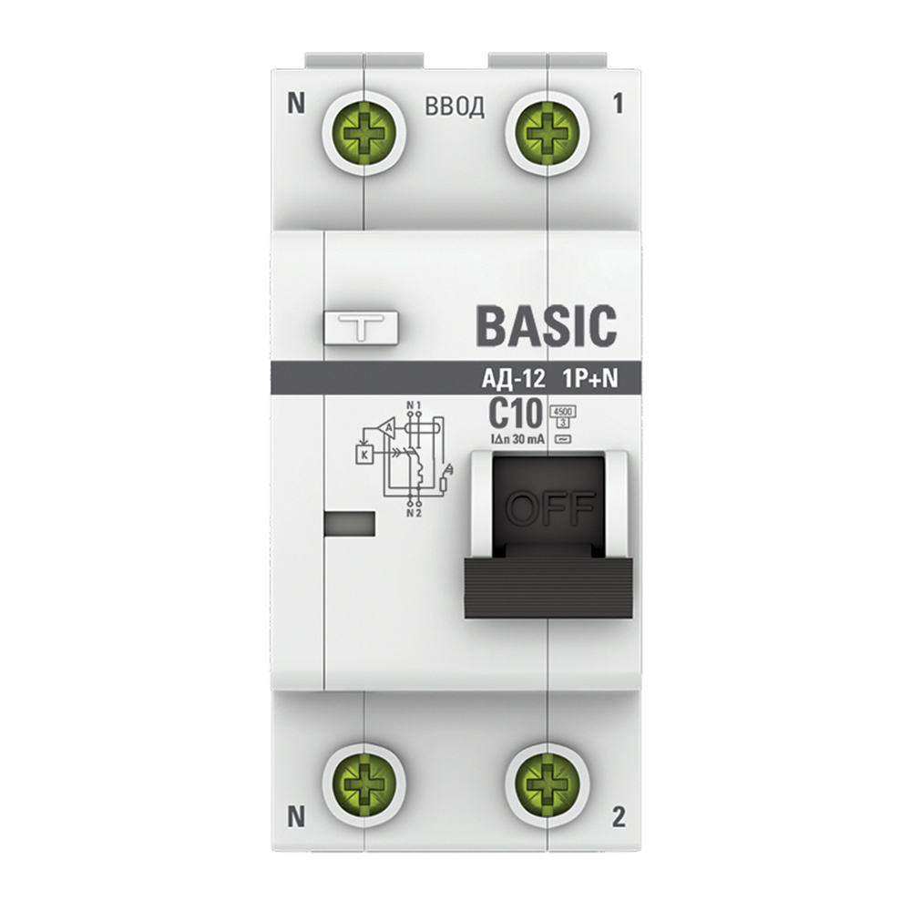 ���������� ������� ���������������� EKF Basic ��-12 10� 1P+N ��� AC 30 �� 4,5 �� (DA12-10-30-bas)  