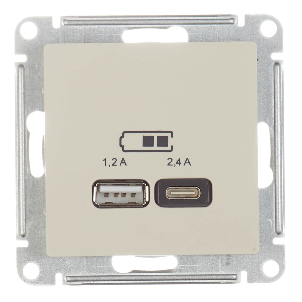 ���������� ������� USB Systeme Electric AtlasDesign ������������ ������� USB-A/ Type-C (ATN000239)  