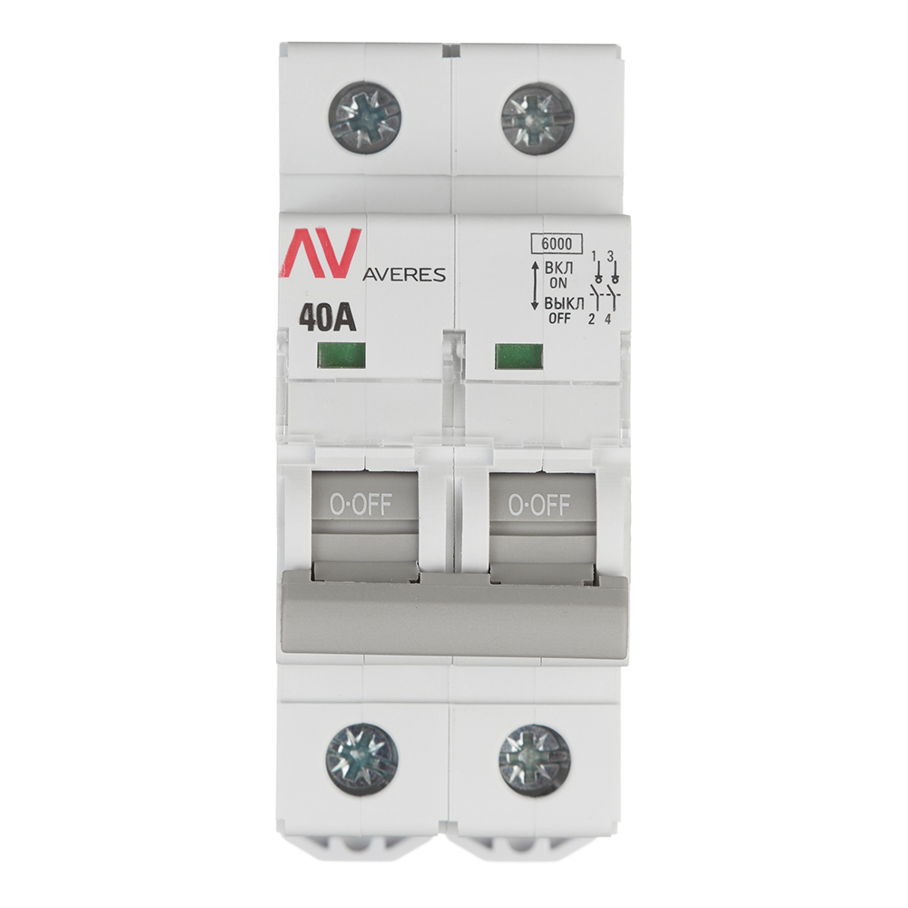 ���������� ����������� �������� EKF Averes AVN 2P 40� 230 � �� DIN-����� (avn-2-40-av)  