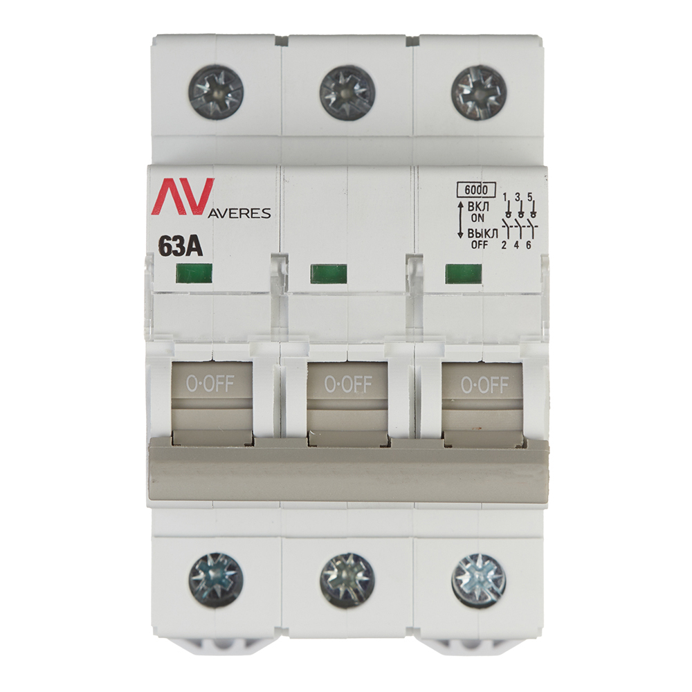 ���������� ����������� �������� EKF Averes AVN 3 63� 400 � �� DIN-����� (avn-3-63-av)  