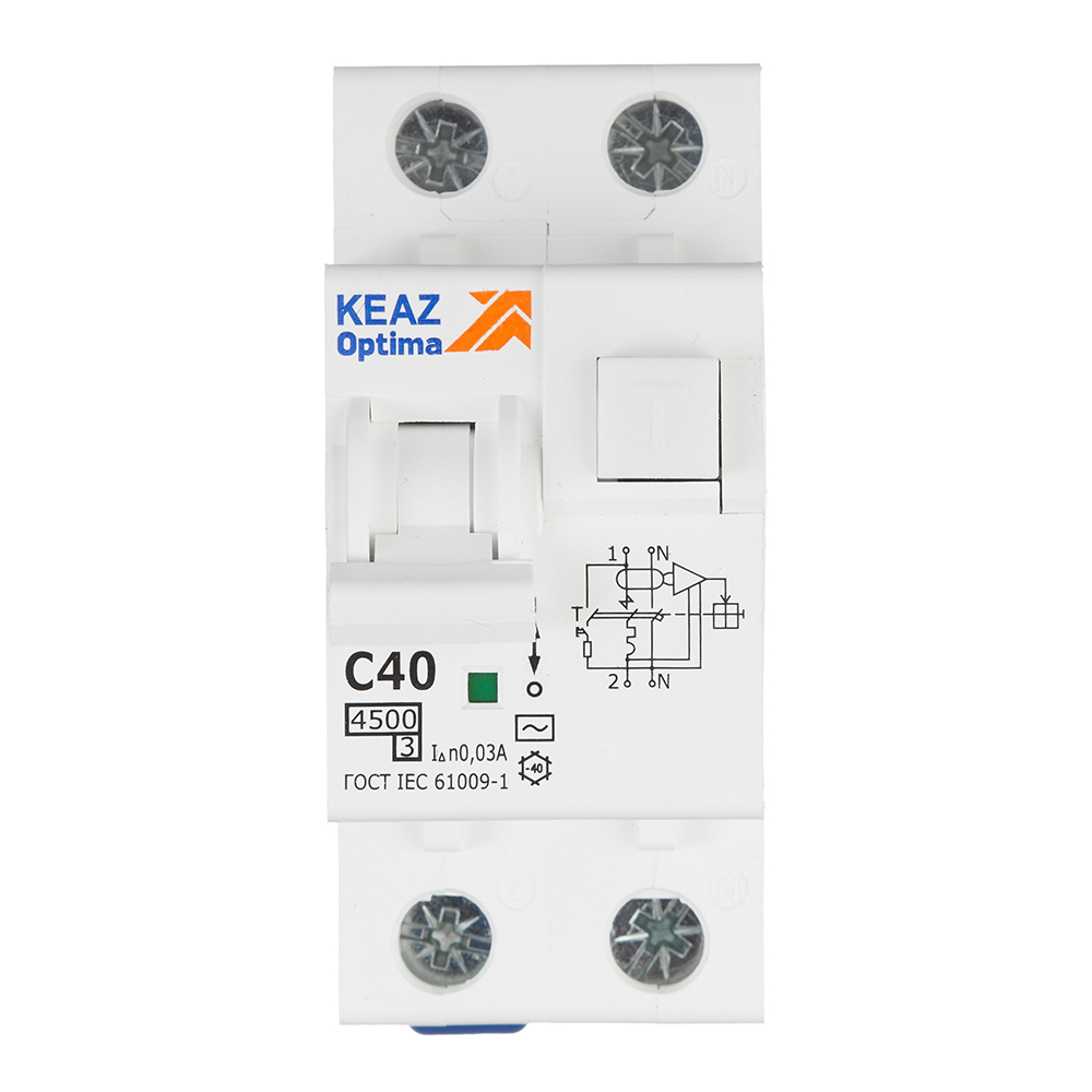 ���������� ������� ���������������� ���� OptiDin D63 40� 1P+N ��� AC 30 �� 4,5 �� (328102)  