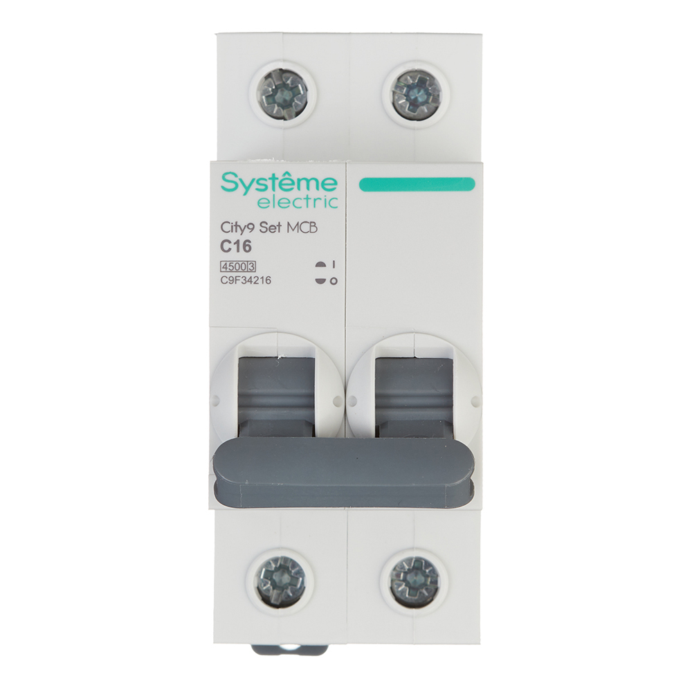 ���������� �������������� ����������� ��������� Systeme Electric City9 Set 2P 16� ��� C 4,5 �� 230 � (C9F34216)  