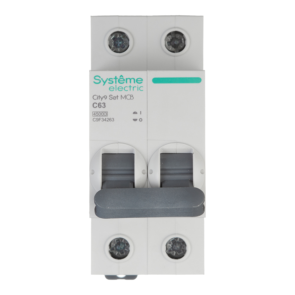 ���������� �������������� ����������� ��������� Systeme Electric City9 Set 2P 63� ��� C 4,5 �� 230 � (C9F34263)  