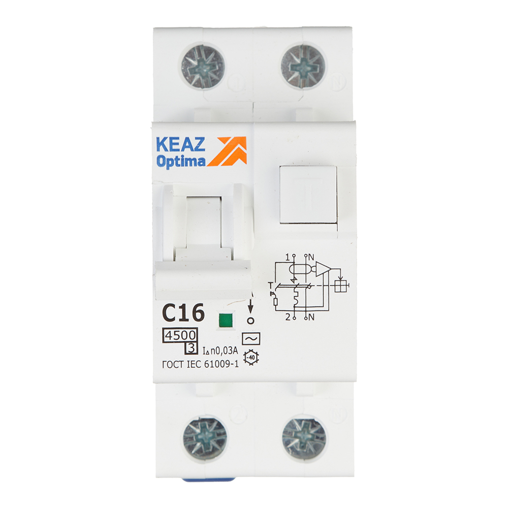 ���������� ������� ���������������� ���� OptiDin D63 16� 1P+N ��� AC 30 �� 4,5 �� (328098)  